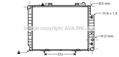 AVA QUALITY COOLING ms2303 -  Радиатор, охлаждение двигателя